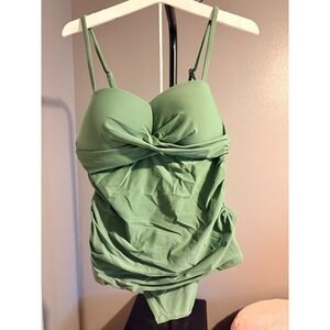 Cupshe Green Tankini Sz M